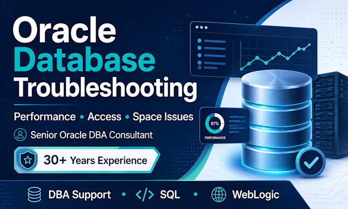 troubleshoot oracle database performance, access and space issues