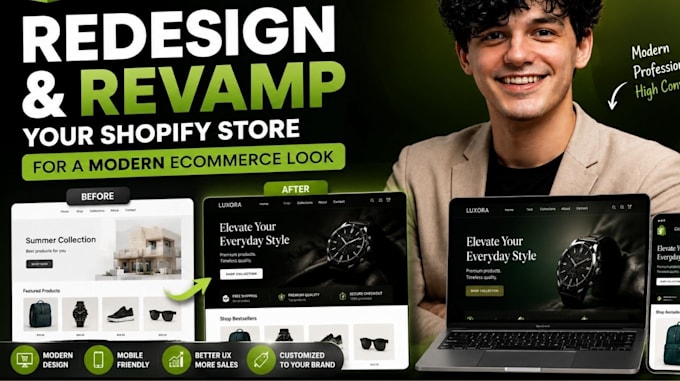 redesign and revamp your shopify store for modern ecommerce