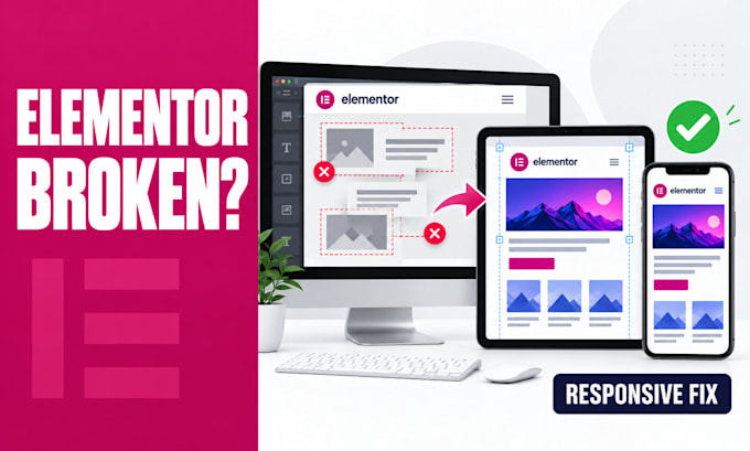 fix elementor responsive design, layout and mobile issues