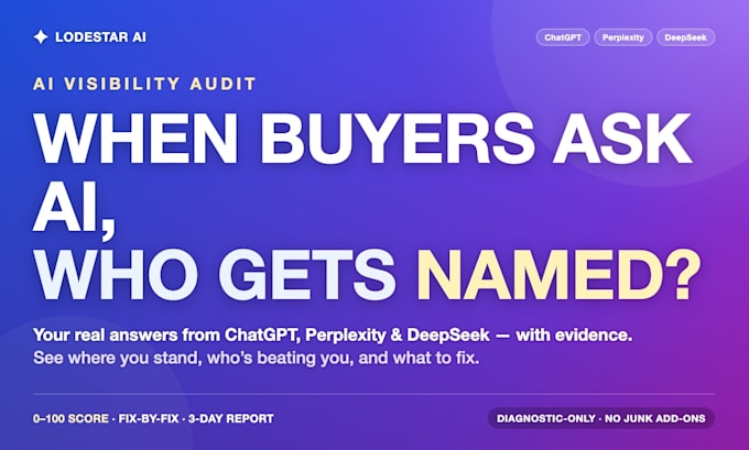 ai visibility audit for chatgpt, perplexity and deepseek