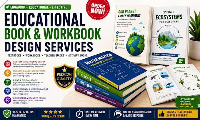design professional booklets, textbooks, workbooks and canva training manuals
