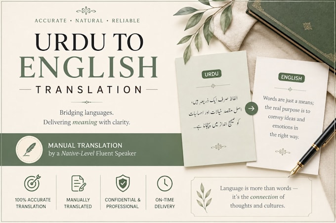 translate urdu to english manually