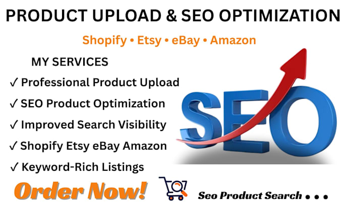 create upload shopify etsy ebay amazon SEO product listing optimization expert