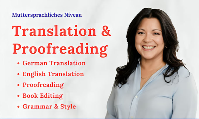 translate and proofread german text to english for spelling errors