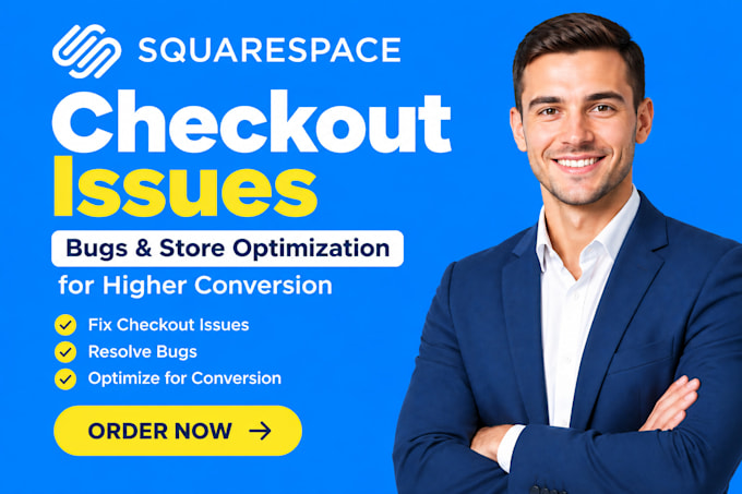 fix your squarespace checkout issues, bugs and store optimization for conversion
