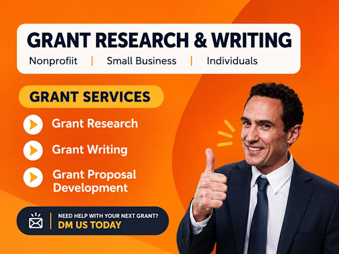 write and research grant proposals and grant applications