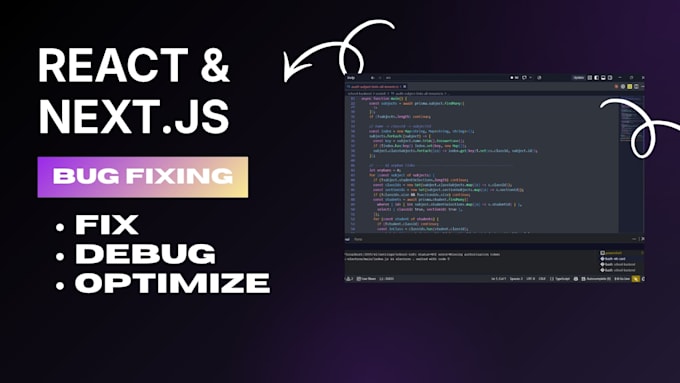 fix or upgrade react and next js apps