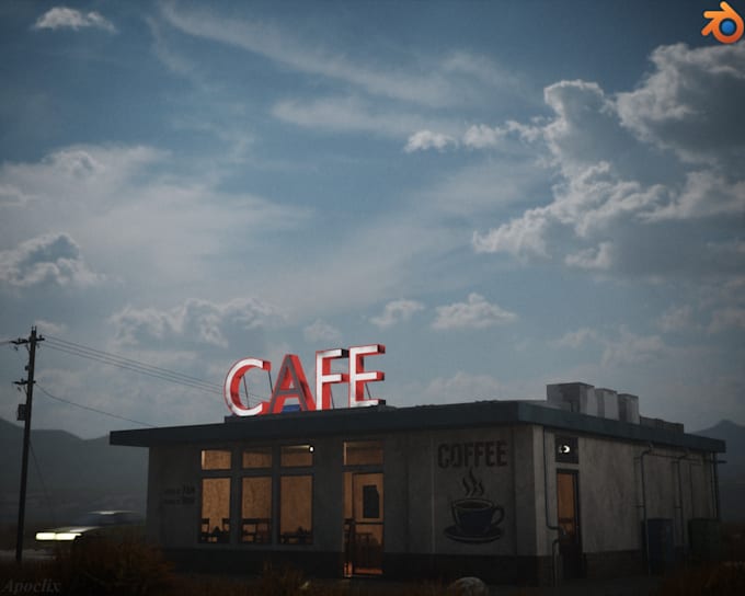 create 3d environment art, modular buildings realistic to low poly