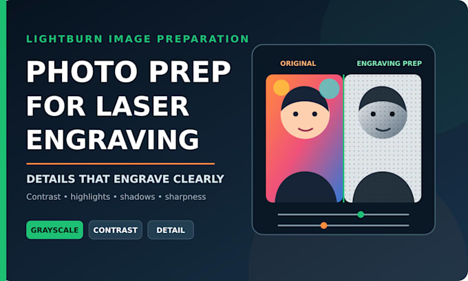 prepare your photo for laser engraving in lightburn