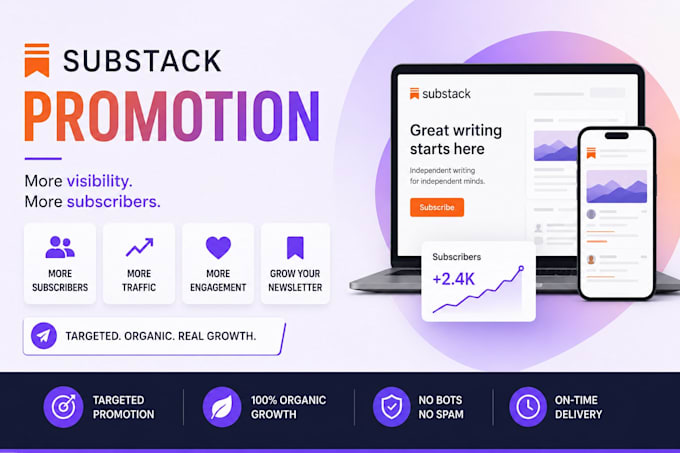 do viral substack promotion for your article organic growth