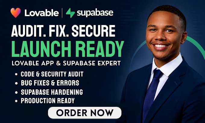 audit lovable dev app fix bugs code supabase backend security harden launch