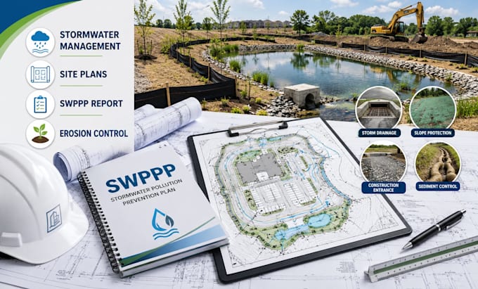 stormwater management site plans swppp report erosion control