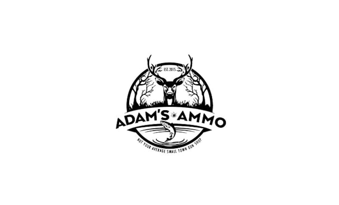 design gun shop outdoor sporting store logo