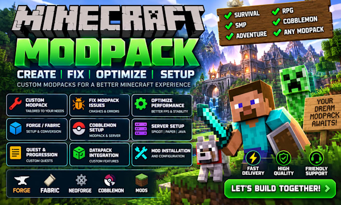 create fix optimize minecraft modpack forge fabric cobblemon server