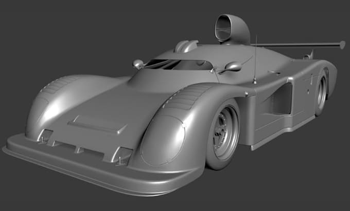 do 3d printable vehicle models, car rendering, 3d truck trailer for 3d printing