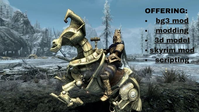 bannerlord,skyrim,bg3,l4d2,elden ring,fallout, witcher 3 model assets armor
