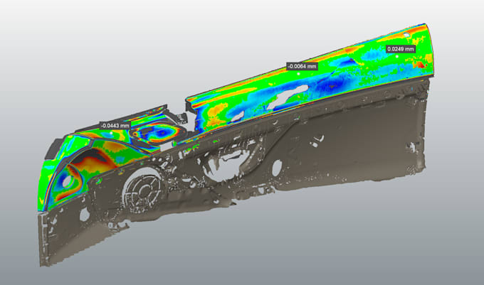 do reverse engineering from 3d scan to solid cad model