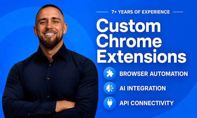 develop custom chrome extension with browser automation