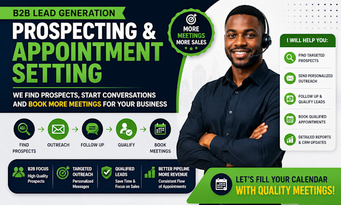 do b2b lead generation, prospecting and appointment setting, lead qualification