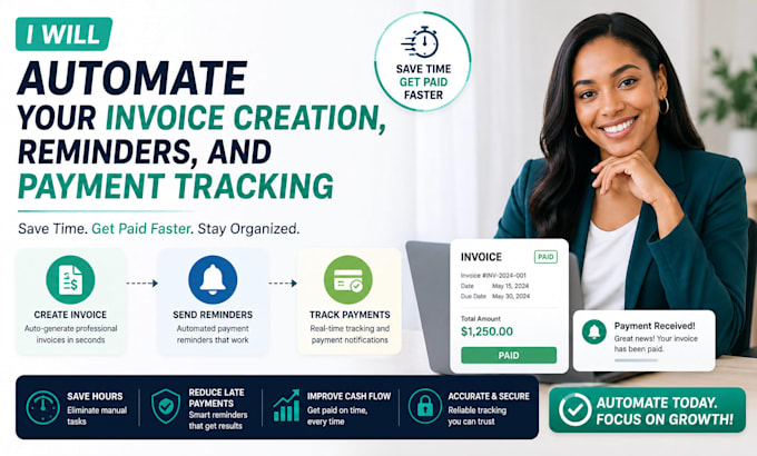 automate your invoice creation, reminders, and payment tracking