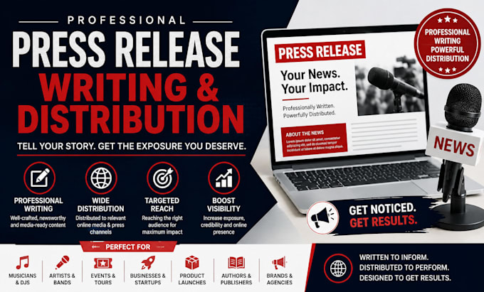 do press release writing and press release distribution