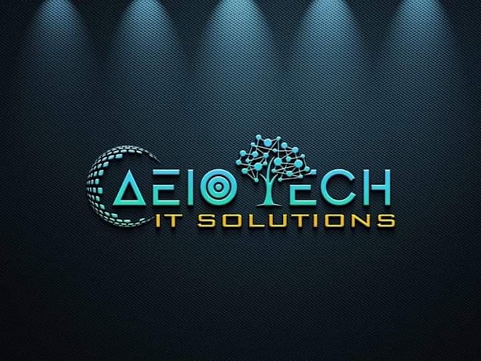 design a modern tech, IT solution, and software business logo