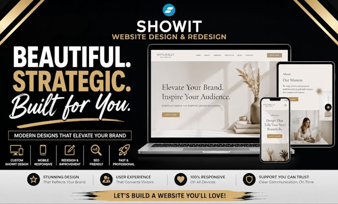 showit website design , redesign showit website development