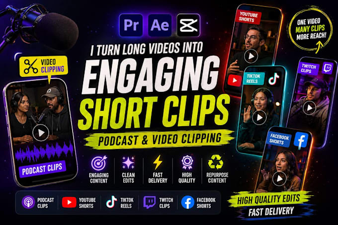 do podcast clips , repurpose video content , clippers stream