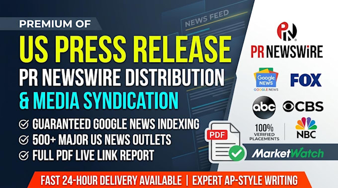 do prnewswire press release distribution submit news article on top media outlet