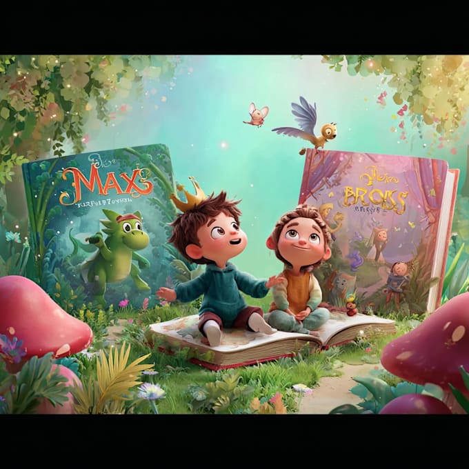create print ready childrens book illustrations