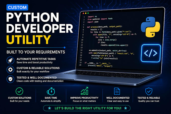create a custom python developer utility or automation tool