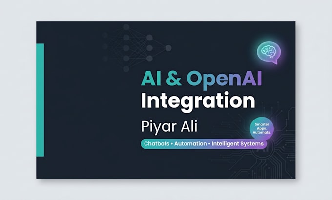 build custom ai chatbot and open ai integrations for you