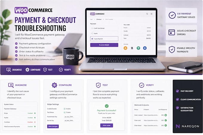 troubleshoot woocommerce payment gateway and checkout issues