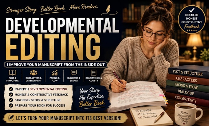 be your developmental editor for fiction, novels and