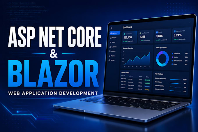 develop or fix your asp net core and blazor web application