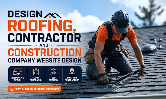 design roofing, contractor and construction company website design