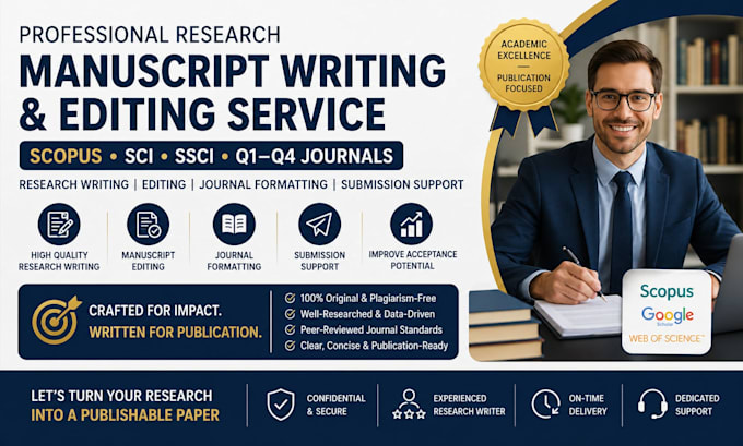 write, edit and format research articles for scopus q1 q2 q3 q4 journals