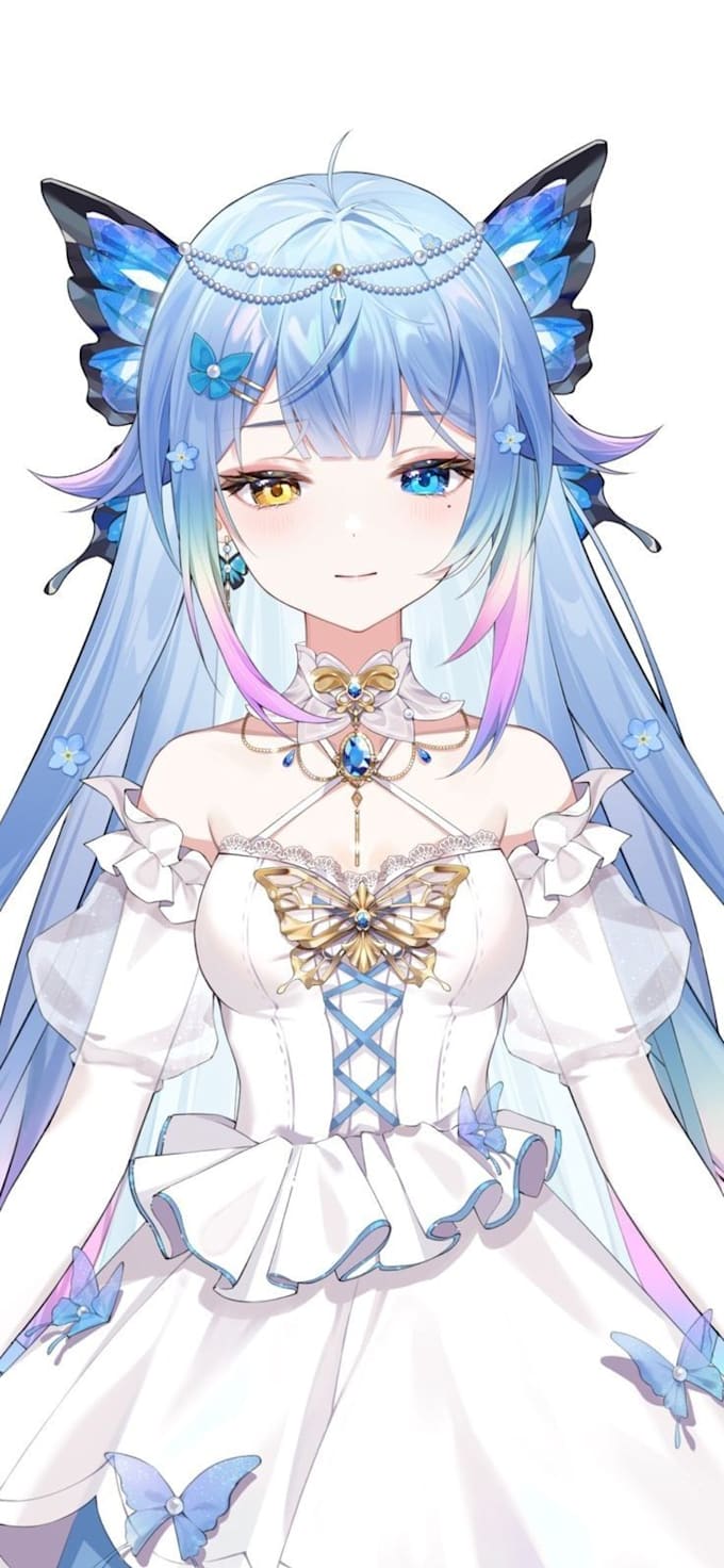 live 2d vtuber models, vtuber rigging vtuber commisions outfit and accessories