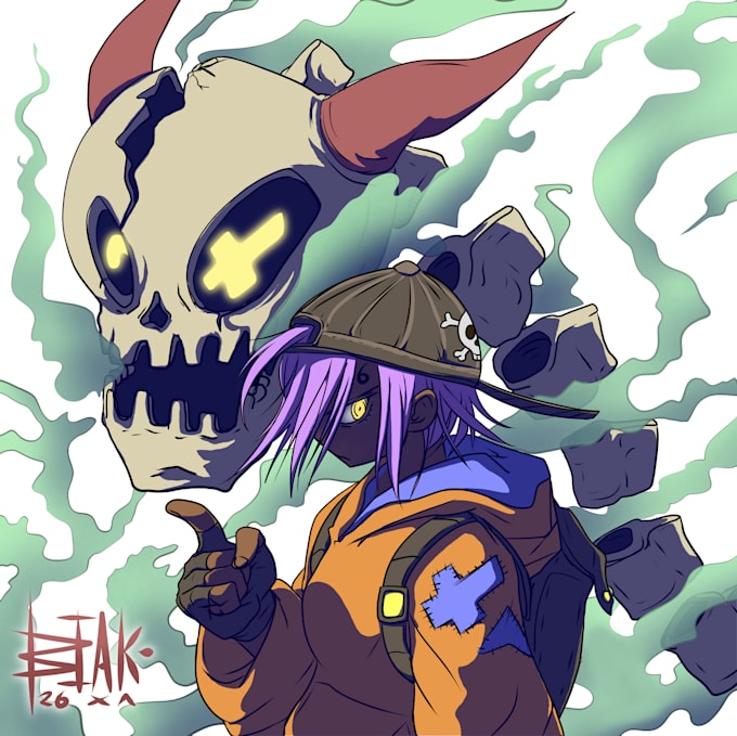 draw you a character half body