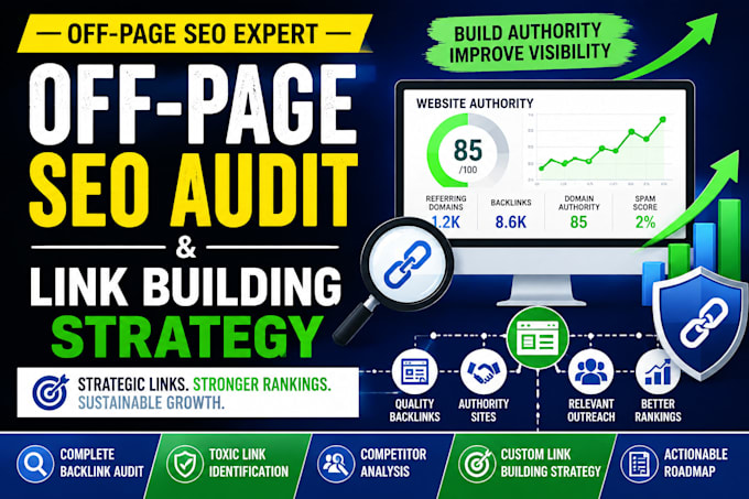 do off page SEO audit and link building strategy, authority building