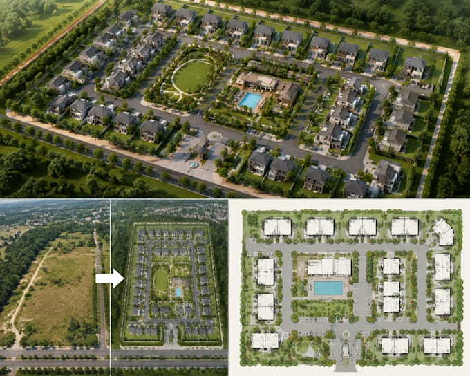create professional real estate site plans and master plan designs