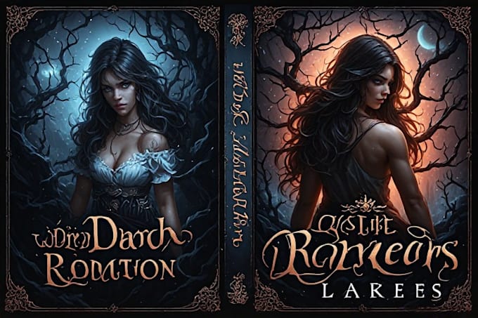 design a fantasy, fiction, or dark romance book,