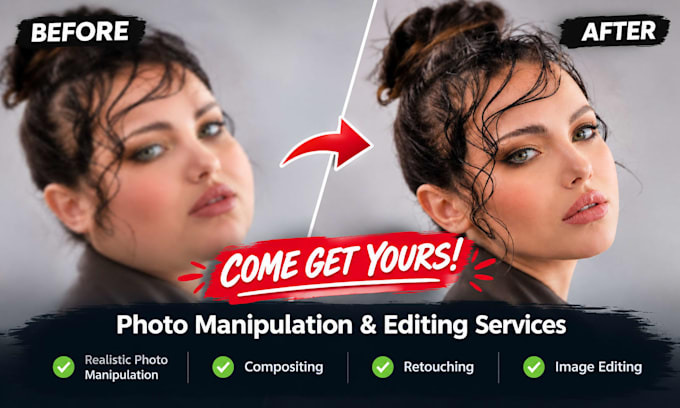 create realistic photo manipulation, compositing, retouching and image editing