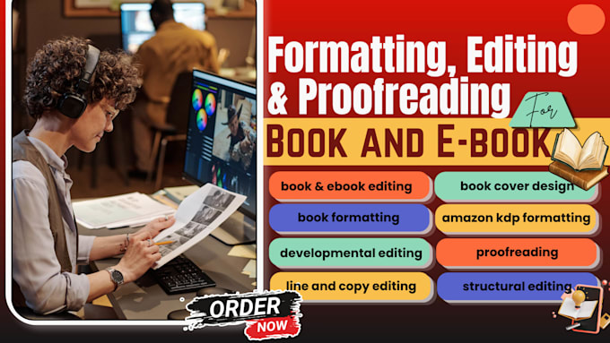 do amazon kdp book editing and non fiction proofreading, manuscript formatting
