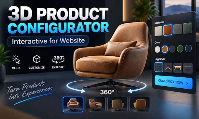 build an interactive 3d product configurator for your website