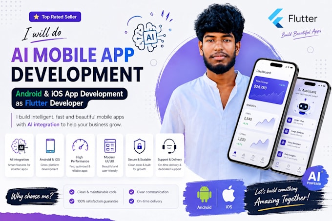 build ai powered android and ios apps using flutter