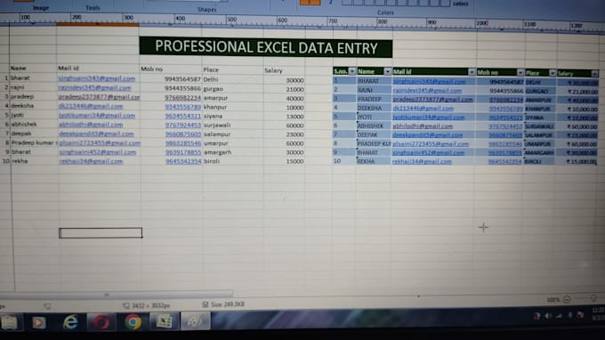 do accurate data entry excel and excel data entry