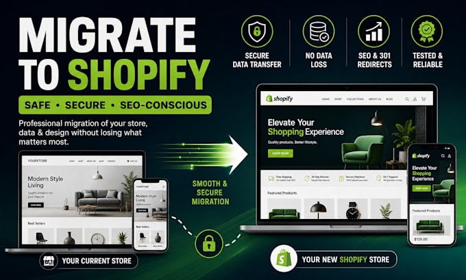 migrate any store to shopify professionally and securely