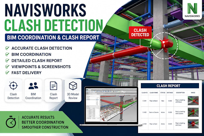 do navisworks clash detection bim coordination and report