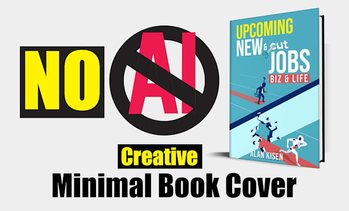 design a premium minimal book cover with no ai